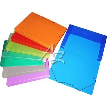 Archivační box box A4 na spisy, PP, guma, Diagonal, Oranžový