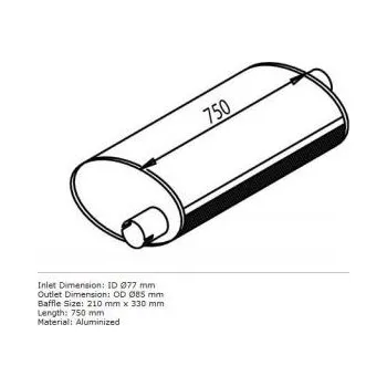 Tlumič výfuku Tlumič výfuku proIVECO EUROCARGO I-III (01.91-09.15) 5803