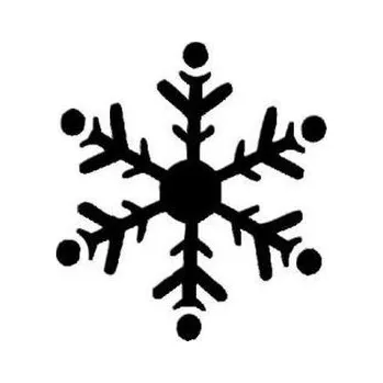 Vločka - plastová šablona V5 Rozměr: B 14,5x14,5cm