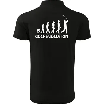 Pánská košile Ostatní Vtipná POLO Košile s golfovým motivem Evoluce ČERNÁ Velikost oblečení: XXL