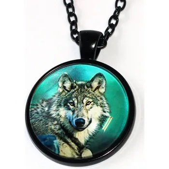 Řetízek Řetízek Fashion Jewerly - Amulet Vlk Divoký, Přirozený klid, Velkolepá moudrost, Love wolfs 3508