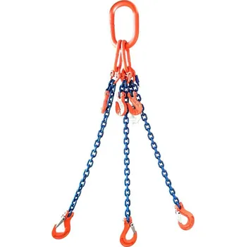 Příslušenství pro stavební techniku SVX Řetězový závěs oko-3 háky tř 100 se zkracovačem (1 m, 14000/10000 kg, 13 mm) 1 m, 14000/10000 kg, 13 mm