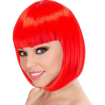 Karnevalová paruka Dámská červená Lou Lou paruka