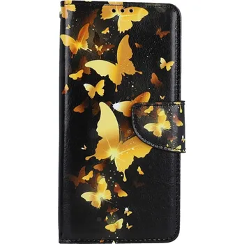 Pouzdro na mobilní telefon Pouzdro Xiaomi Redmi Note 12 knížkové Luxusní motýlci (kryt neboli obal na Xiaomi Redmi Note 12)