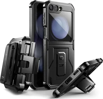 Pouzdro na mobilní telefon Tech Protect Kevlar pro Samsung Galaxy Z Flip 5 černé