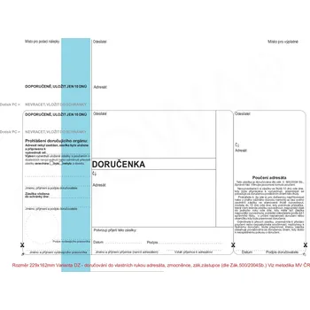 Obálka Obálka s doručenkou BOWA® C5, modrý pruh (ODJ-DZ) 1000 ks