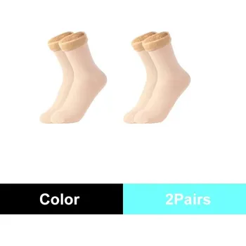 Dámské ponožky Dámské termo ponožky s vnitřním chlupem (2 páry) Barva: tělová