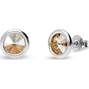 Náušnice Náušnice zlaté barvy se Swarovski Elements Tiny Bonbon Studs KR1122SS29GS Gold Shadow 6 mm