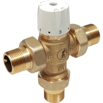 Instalatérský materiál Giacomini R156-2 Směšovací termostatický ventil pro rozvody sanity s havarijní funkcí při výpadku dodávky studené vody