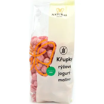 Křupky rýžové jogurt malina Natural Jihlava 140 g