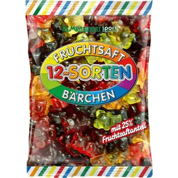 Bonbon Dr.Munzinger 12 druhů ovocných medvídků 450 g