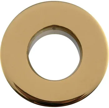 Sapho Kovová krytka přepadu umyvadla, 30 mm, zlato, AR912