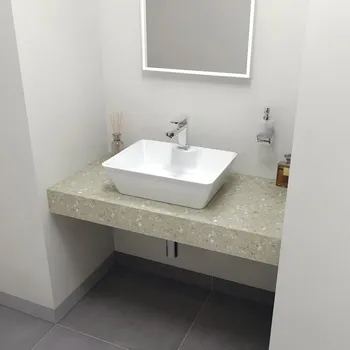 Sapho TAILOR rockstone deska 100x50 cm, provedení límce F, TR100F
