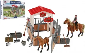 domeček pro figurky Teddies Horse Ranch 30 x 19 x 7 cm