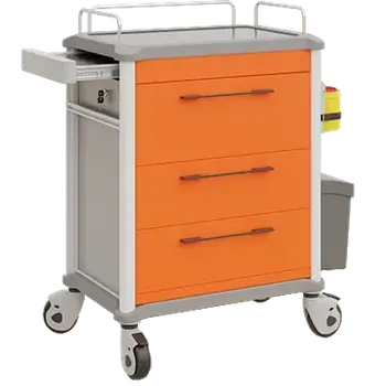 OVM - 23 vozík zdravotnický 3-zásuvkový, oranžová
