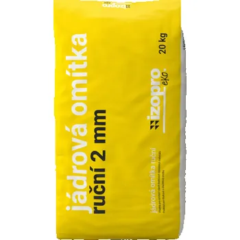 Omítka Jádrová omítka ruční Izopro eko 2 mm 20 kg