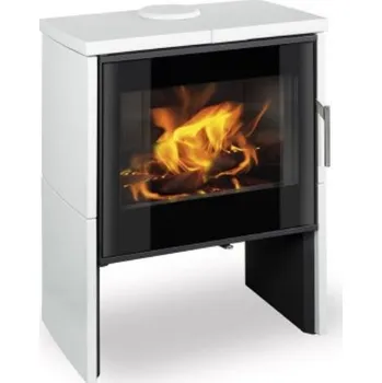 Krbová kamna Romotop Riano N02 4,5-11,7 kW lesklá bílá