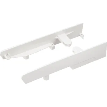 Nábytkové kování StrongBox držáky čela, vnitřní zásuvka H204, kulatý reling horní, bílá (StrongBox držáky čela, vnitřní zásuvka H204, kulatý reling horní, bílá)