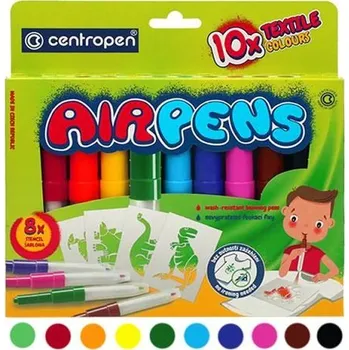 Foukací fixy CENTROPEN 1539/10 sada na textil