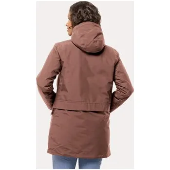 Jack Wolfskin Zimní bunda Tempelhof Coat 1116151 Bordó Regular Fit XS