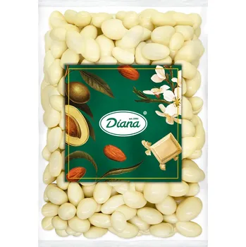 Diana Company Mandle v polevě z bílé čokolády 500g