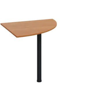 Stolová podnož ES 18 - 8 deska spojovací, kovová podnož černá, síla desky 18 mm, široká 800 mm, olše jantar