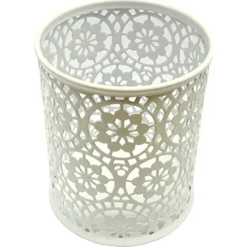 Stojánek drátěný na tužky kulatý Europen bílý