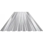 Plech trapézový bílo hliníkový RAL 9006, TR18A - střešní 0,63mm lesklý