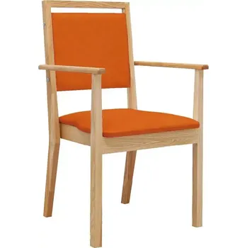 Sedací souprava IRIS židle seniorská, koženka oranžová