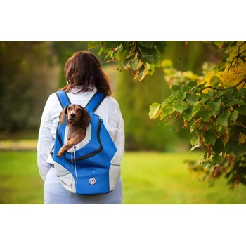 Psí batoh Vsepropejska Trend batoh pro psa | do 10 Kg Barva: Modrá, Dle váhy psa: do 3 kg