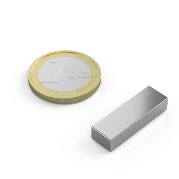Dekorativní magnet Neodymový magnet kvádr 25&nbsp;×&nbsp;8&nbsp;×&nbsp;5&nbsp;mm, N52, síla 7,4&nbsp;kg