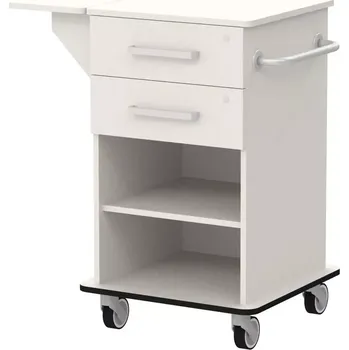 VIZITA 01 N mobilní vozík vizitový, korpus šedý, čílka šedá