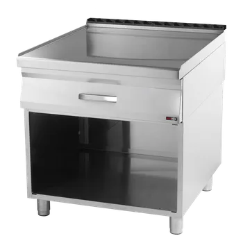 Pracovní plocha 80x83 - 1x zásuvka 2x GN 1/1 | REDFOX - PP 90/80