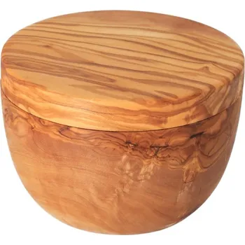 Dóza na potraviny Cukřenka s magnetickým víkem z olivového dřeva