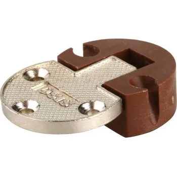 SISO závěs sklopný, rozkládací stoly / spodní klopny, zamac/plast, hnědý (SISO závěs sklopný, rozkládací stoly / spodní klopny, zamac/plast, hnědý)