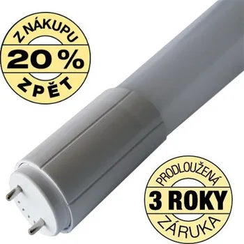 LED trubice LED zářivka 120cm 18W denní bílá 4000K 2430lm, záruka 3 roky.