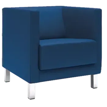 Sedací souprava VELA - 1H, křeslo, látka VX EV 10 - látka tmavě modrá