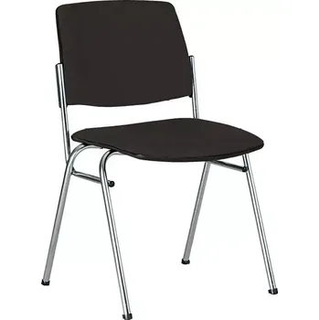 Jednací židle LUISA židle konferenční, koženka černá