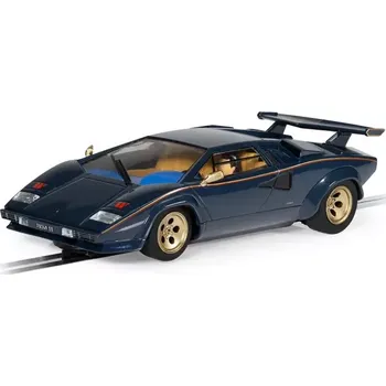 auto na autodráhu Lamborghini Countach - Walter Wolf - Blue And Gold - Autíčko SCALEXTRIC C4411
