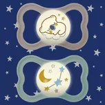 MAM DUDLÍK AIR NIGHT 6+ měsíců, silikon - neutrální (2ks box)