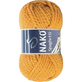 Příze Pletací příze Nako Spaghetti 941 - žlutá