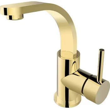 Vodovodní baterie BESCO - Stojánková umyvadlová baterie DECCO II Zlatá BABUDIIZL