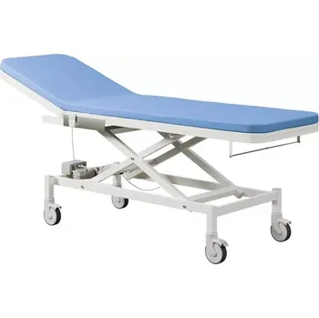 Lehátko do ordinace VLE - 003 lehátko elektricky stavitelné, světle modré