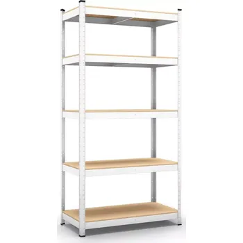 Dílenský regál BASIC regál 1800x750x400/5 polic/175 kg, pozink