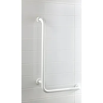 BISK Erga HANDICAP "PRO", madlo ve tvaru L, 550x550 mm, 25mm, bílá, ERG-04784