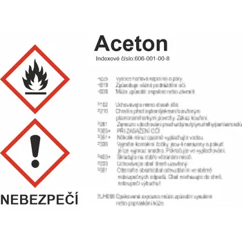 Značení GHS štítek - Aceton samolepící vinylová fólie A8 (74 x 52 mm)