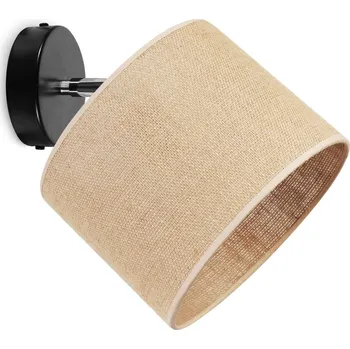 Bodové svítidlo Bodové svítidlo Juta, 1x jutové stínítko, (výběr ze 2 barev konstrukce - možnost polohování)