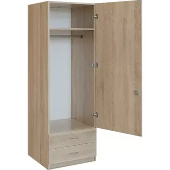 Šatní skříň Q 12-60 skříň šatní, 1-dveřová, 1800x600x600 mm, dub bardolino