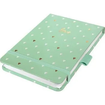 Blok Poznámkový blok "Jolie", Mint Love, 110 x 79 mm, tečkovaný, 79 listů, SIGEL JN396