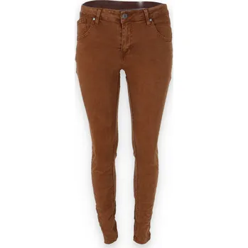 Dámské džíny Kalhoty džínové color Ormi W1226 barva: hnědá-skořice, velikost: S